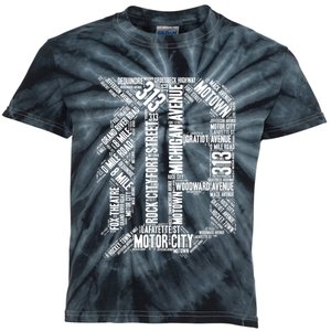 Detroit Graphic D Kids Tie-Dye T-Shirt