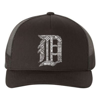 Detroit Graphic D Yupoong Adult 5-Panel Trucker Hat