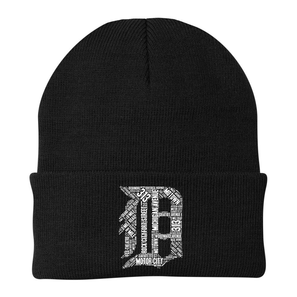 Detroit Graphic D Beanie
