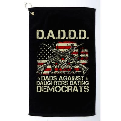 Daddd Gun Dads Against Daughters Dating Democrats Platinum Collection Golf Towel