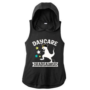 Daycare Gradsaurus Dinosaur Baby Boy Daycare Graduation Ladies PosiCharge Tri-Blend Wicking Draft Hoodie Tank