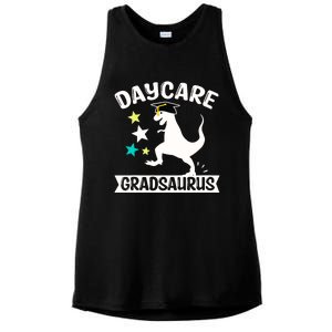 Daycare Gradsaurus Dinosaur Baby Boy Daycare Graduation Ladies PosiCharge Tri-Blend Wicking Tank