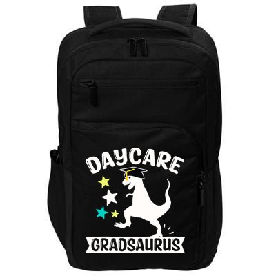 Daycare Gradsaurus Dinosaur Baby Boy Daycare Graduation Impact Tech Backpack