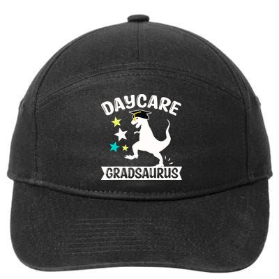 Daycare Gradsaurus Dinosaur Baby Boy Daycare Graduation 7-Panel Snapback Hat