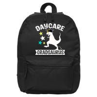 Daycare Gradsaurus Dinosaur Baby Boy Daycare Graduation 16 in Basic Backpack