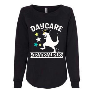 Daycare Gradsaurus Dinosaur Baby Boy Daycare Graduation Womens California Wash Sweatshirt