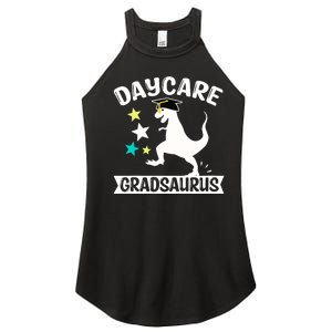 Daycare Gradsaurus Dinosaur Baby Boy Daycare Graduation Women's Perfect Tri Rocker Tank