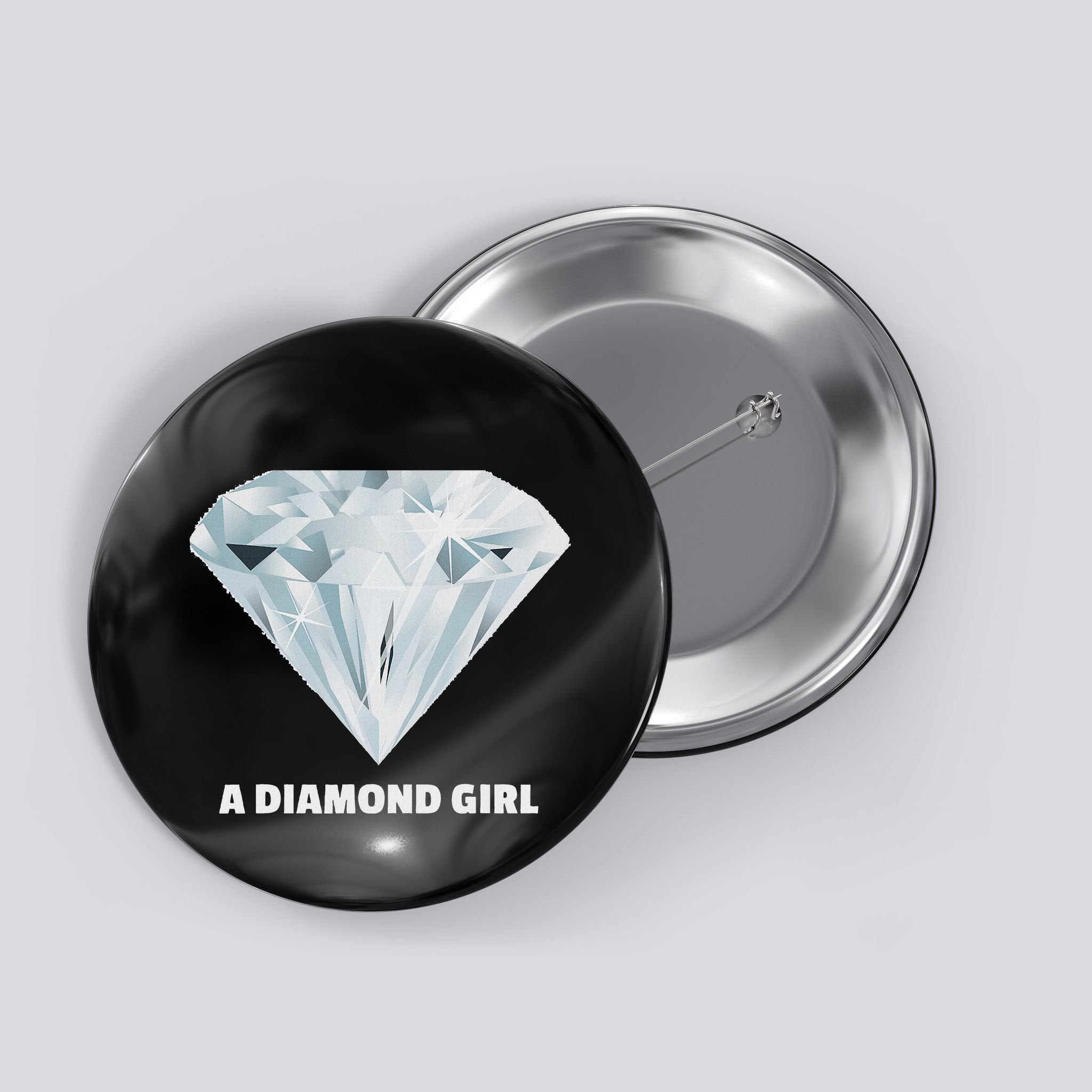 Diamond Girl Diamond Button