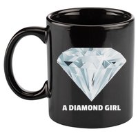 Diamond Girl Diamond 11oz C Handle Ceramic Mug
