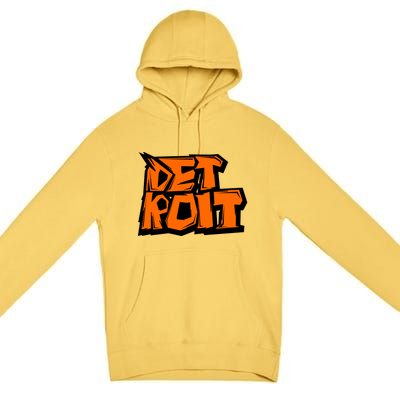 Detroit Graffiti Premium Pullover Hoodie