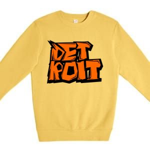 Detroit Graffiti Premium Crewneck Sweatshirt