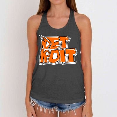 Detroit Graffiti Women's Knotted Racerback Tank