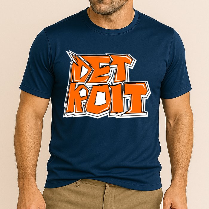 Detroit Graffiti Cooling Performance Crew T-Shirt