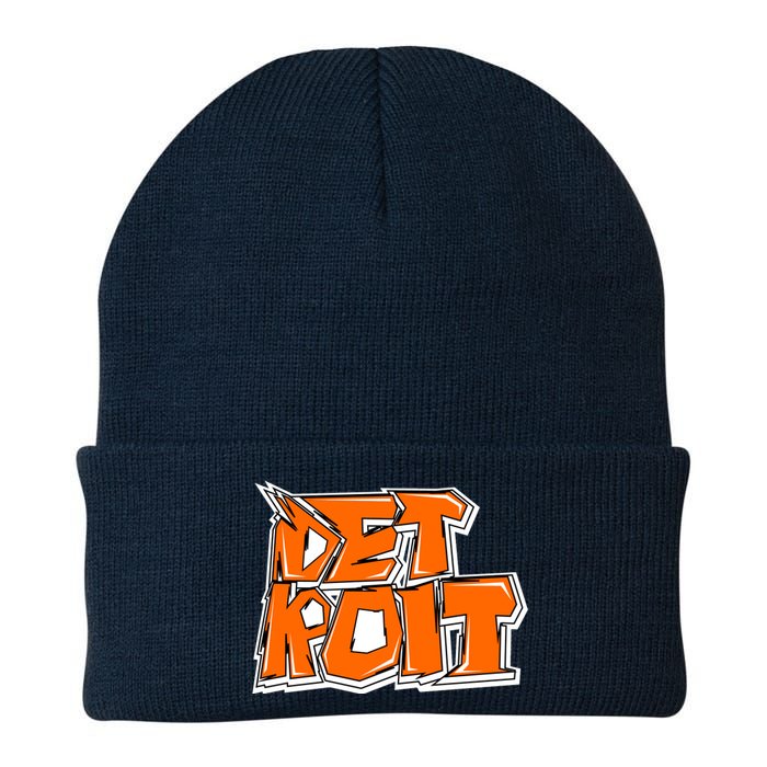 Detroit Graffiti Knit Cap Winter Beanie