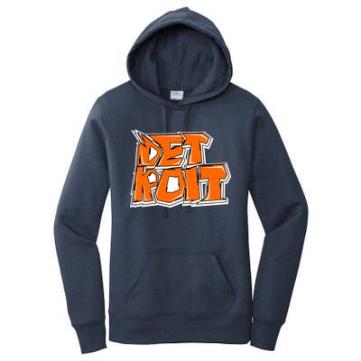 Detroit Graffiti Women's Pullover Hoodie