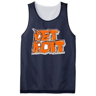 Detroit Graffiti Mesh Reversible Basketball Jersey Tank