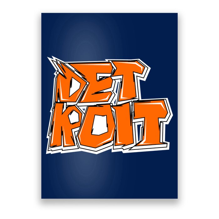 Detroit Graffiti Poster