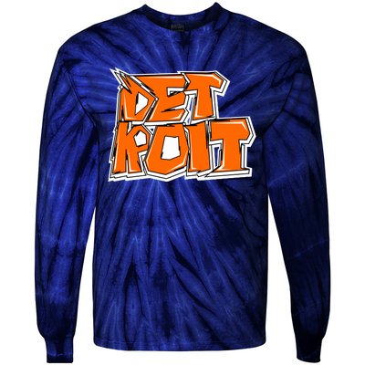 Detroit Graffiti Tie-Dye Long Sleeve Shirt