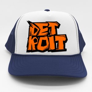 Detroit Graffiti Trucker Hat