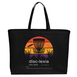 Disc Golf Disclexia Disc Golf Meme Funny Disc Golf Cotton Canvas Jumbo Tote