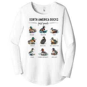 Ducks Guide Duck Lover Duck Guide Hunter Waterfowl Hunting Women's Perfect Tri Tunic Long Sleeve Shirt