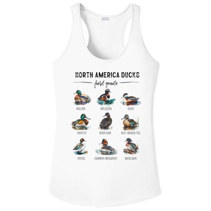 Ducks Guide Duck Lover Duck Guide Hunter Waterfowl Hunting Ladies PosiCharge Competitor Racerback Tank