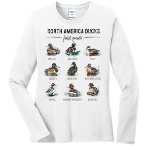 Ducks Guide Duck Lover Duck Guide Hunter Waterfowl Hunting Ladies Long Sleeve Shirt