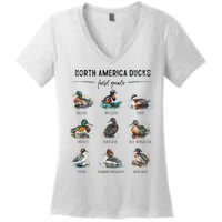 Ducks Guide Duck Lover Duck Guide Hunter Waterfowl Hunting Women's V-Neck T-Shirt