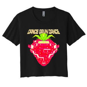 Dance Gavin Dance Synergy Strawberry Women's Crop Top Tee