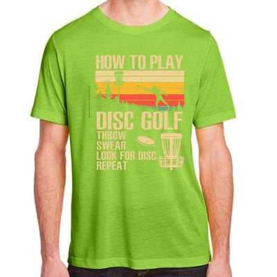 Disc Golf Design Disc Golfer Disc Golf Player Adult ChromaSoft Performance T-Shirt