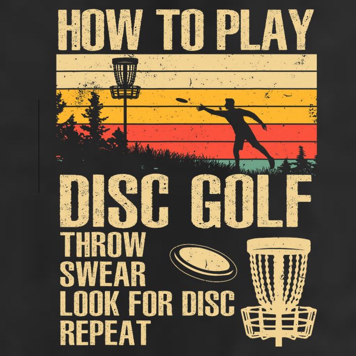Disc Golf Design Disc Golfer Disc Golf Player 7 Panel Mesh Trucker Snapback Hat