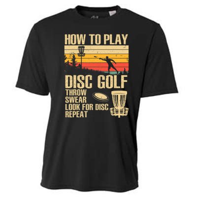 Disc Golf Design Disc Golfer Disc Golf Player Cooling Performance Crew T-Shirt