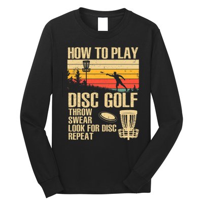 Disc Golf Design Disc Golfer Disc Golf Player Long Sleeve Shirt