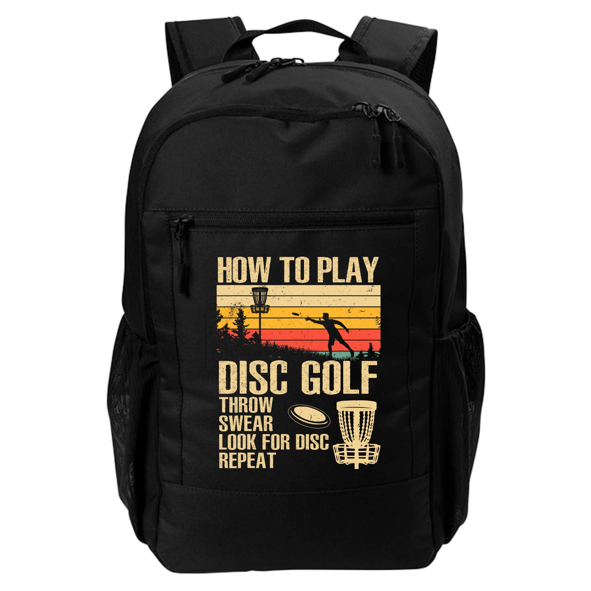 Disc Golf Design Disc Golfer Disc Golf Player Backpack