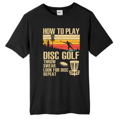 Disc Golf Design Disc Golfer Disc Golf Player Tall Fusion ChromaSoft Performance T-Shirt