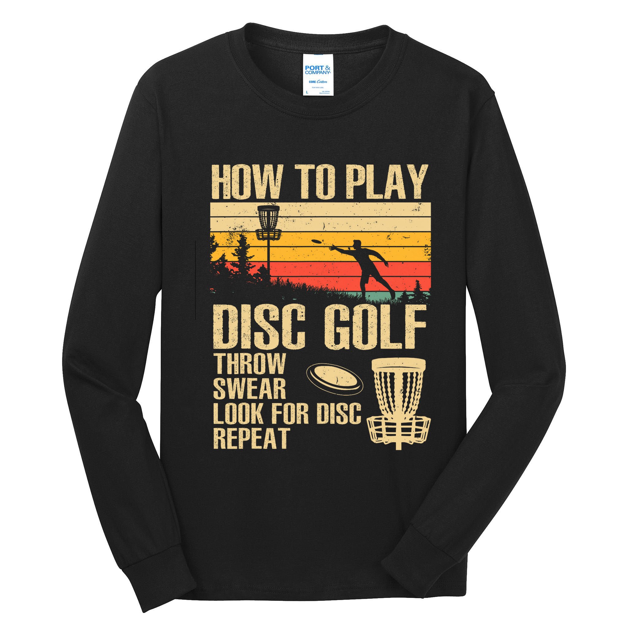 Disc Golf Design Disc Golfer Disc Golf Player Tall Long Sleeve T-Shirt