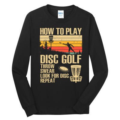 Disc Golf Design Disc Golfer Disc Golf Player Tall Long Sleeve T-Shirt