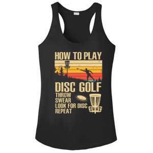 Disc Golf Design Disc Golfer Disc Golf Player Ladies PosiCharge Competitor Racerback Tank