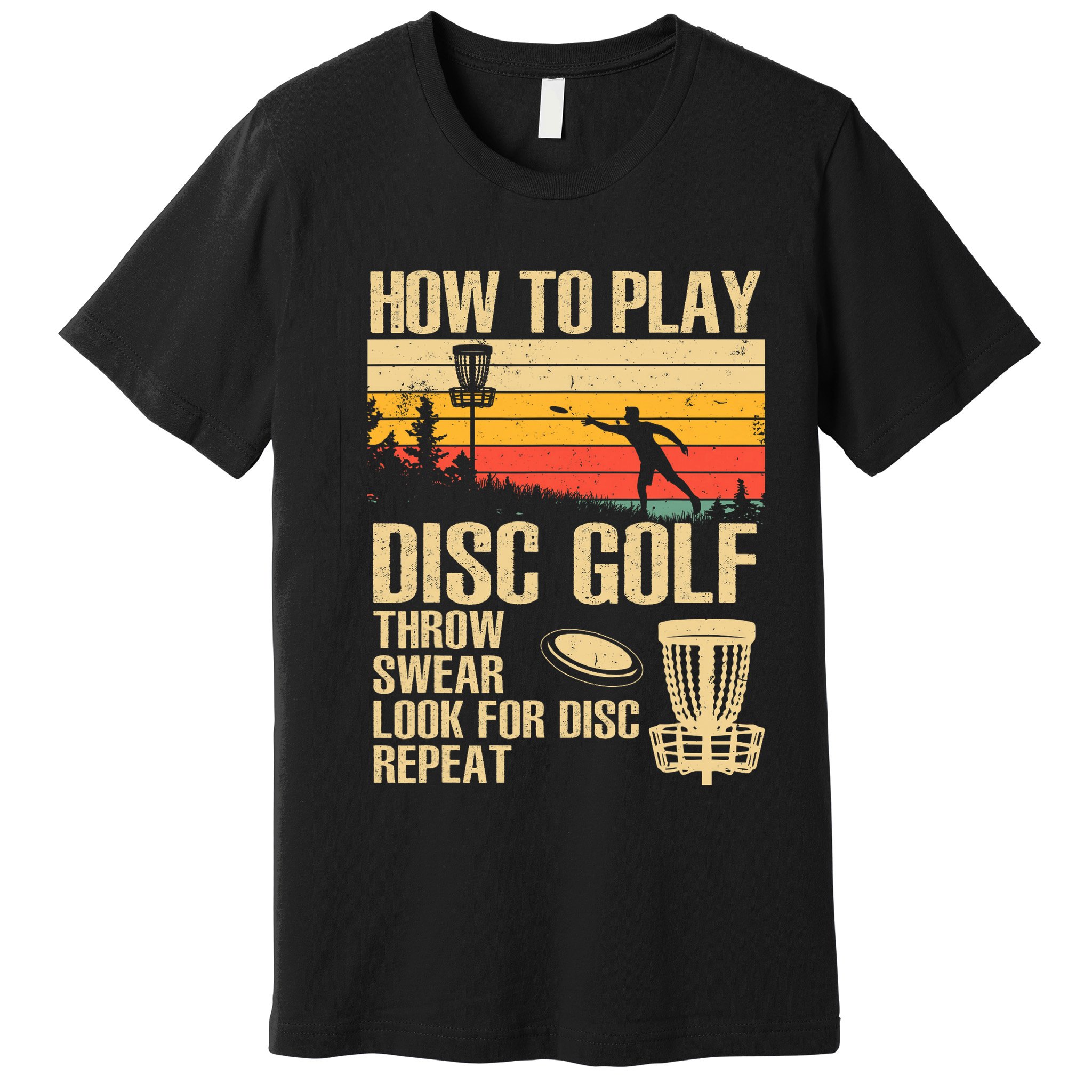 Disc Golf Design Disc Golfer Disc Golf Player Premium T-Shirt