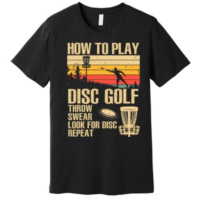 Disc Golf Design Disc Golfer Disc Golf Player Premium T-Shirt