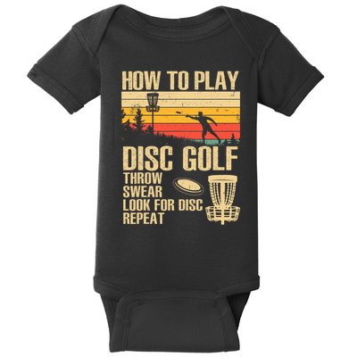 Disc Golf Design Disc Golfer Disc Golf Player Baby Bodysuit