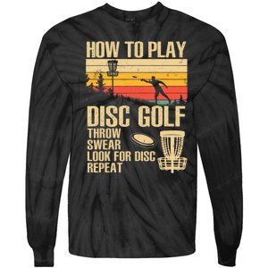 Disc Golf Design Disc Golfer Disc Golf Player Tie-Dye Long Sleeve Shirt