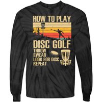 Disc Golf Design Disc Golfer Disc Golf Player Tie-Dye Long Sleeve Shirt