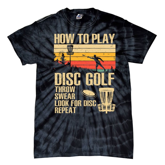 Disc Golf Design Disc Golfer Disc Golf Player Tie-Dye T-Shirt