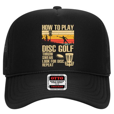 Disc Golf Design Disc Golfer Disc Golf Player Trucker Hat