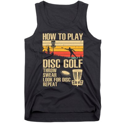 Disc Golf Design Disc Golfer Disc Golf Player Tank Top