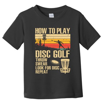 Disc Golf Design Disc Golfer Disc Golf Player Toddler T-Shirt