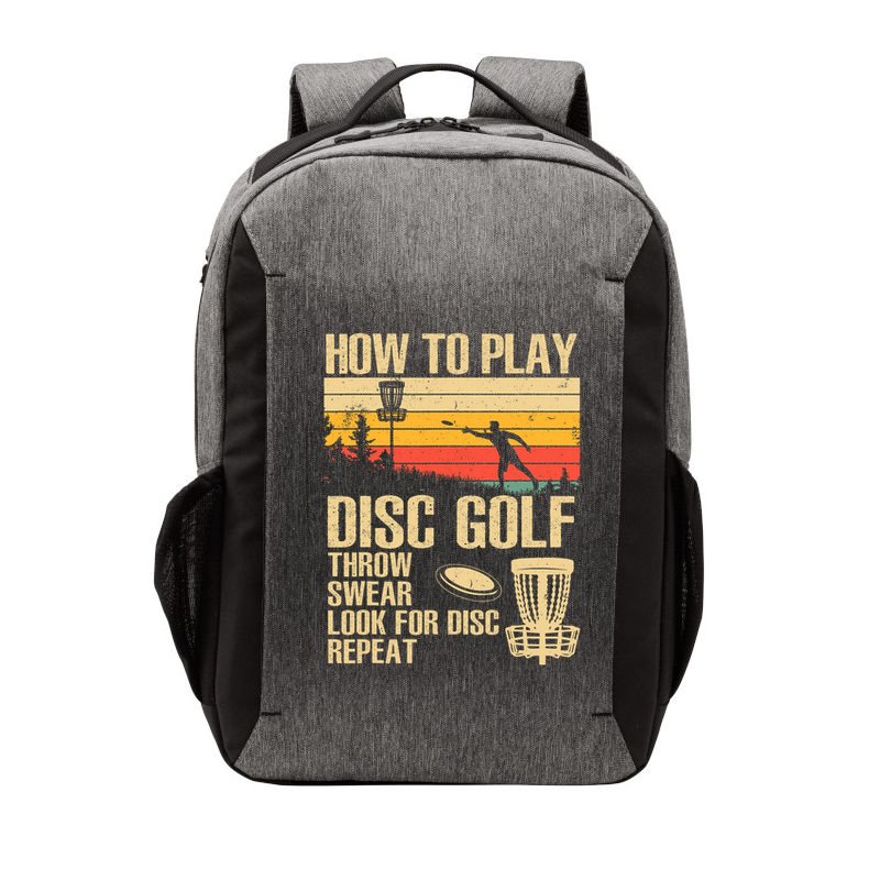 Disc Golf Design Disc Golfer Disc Golf Player Vector Backpack