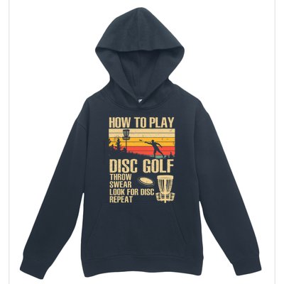 Disc Golf Design Disc Golfer Disc Golf Player Urban Pullover Hoodie