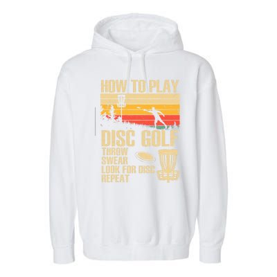 Disc Golf Design Disc Golfer Disc Golf Player Garment-Dyed Fleece Hoodie